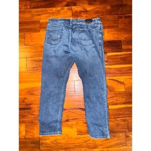 Christian Berg Mens Traditional‎ Distressed Denim Wear Blue Jeans W40 L34